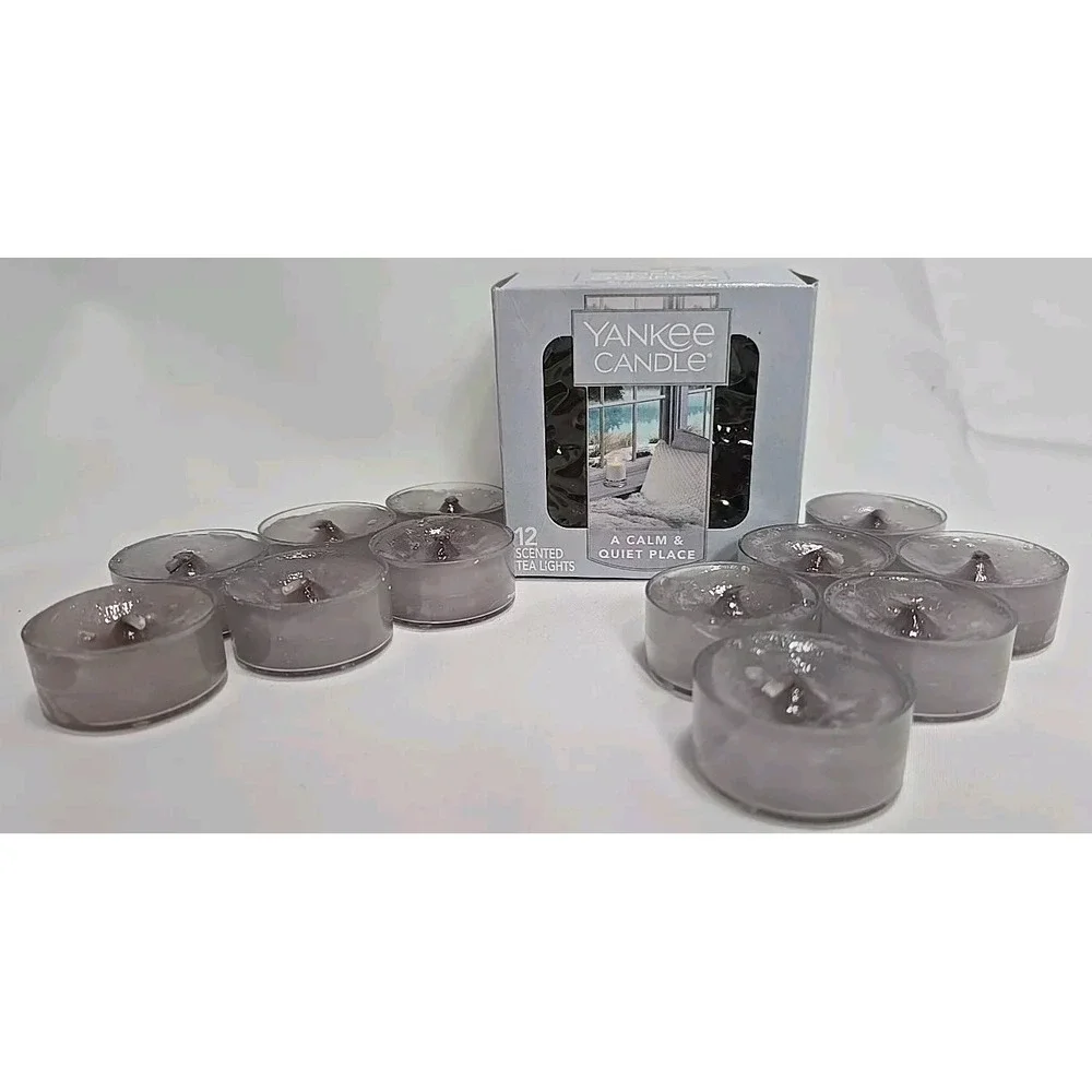 YANKEE CANDLE‎ A Calm & Quiet Place New Box of 12 Tea Lights - 1577167 - 2017